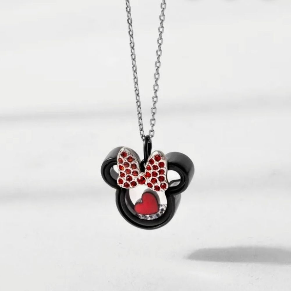 Origami Owl Minnie Mouse Capsule Locket Pendant Necklace